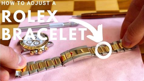 how to adjust Rolex strap